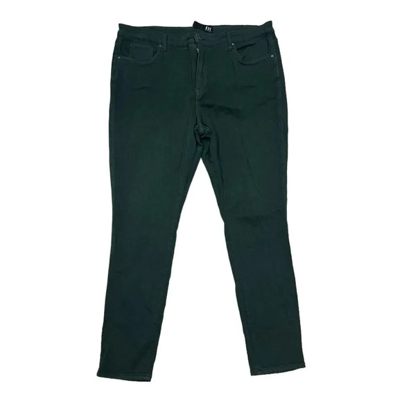 Kut from the Kloth Green High Rise Toothpick Skinny Mia Pants 38 - Picture 1 of 6